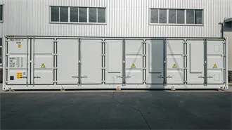 Solar-powered containers are being charged in both directions at the
